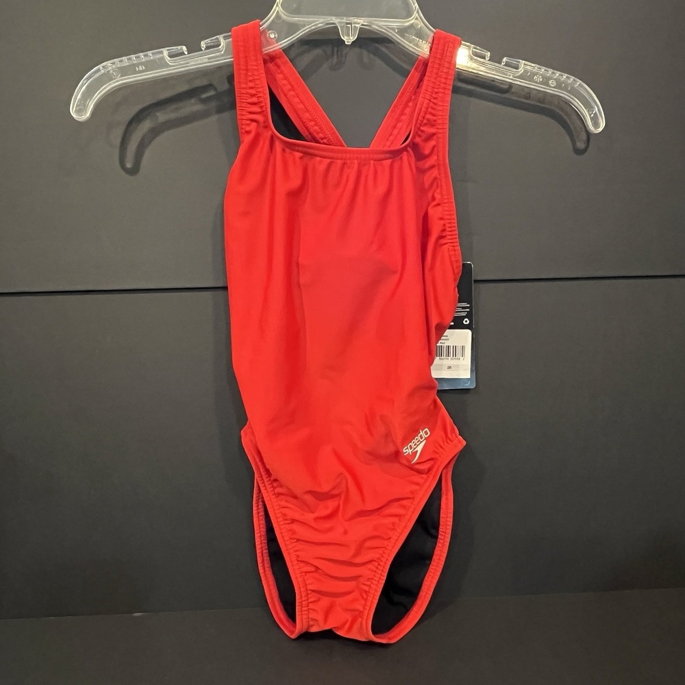 26 Speedo Women's Swimsuit One Piece Prolt Super Pro Solid Adult Speedo Red